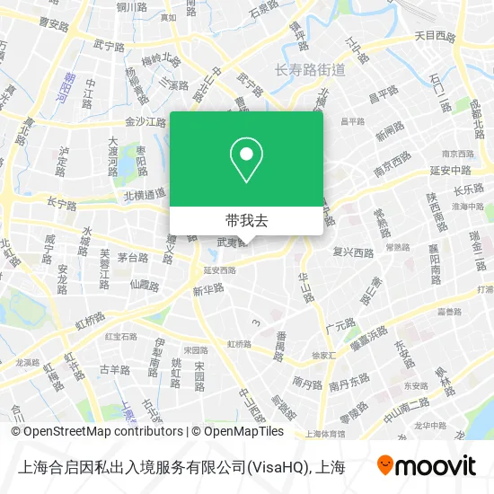 上海合启因私出入境服务有限公司(VisaHQ)地图