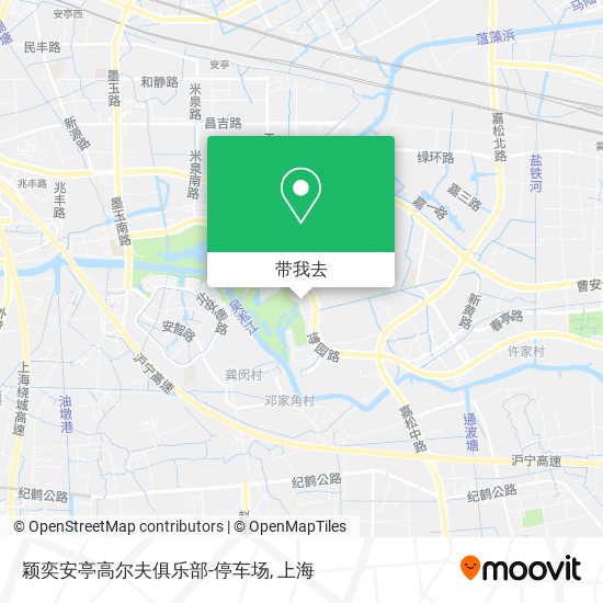 颖奕安亭高尔夫俱乐部-停车场地图