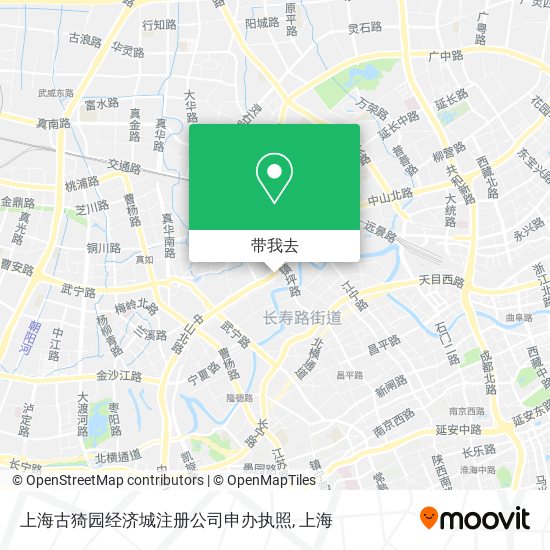 上海古猗园经济城注册公司申办执照地图