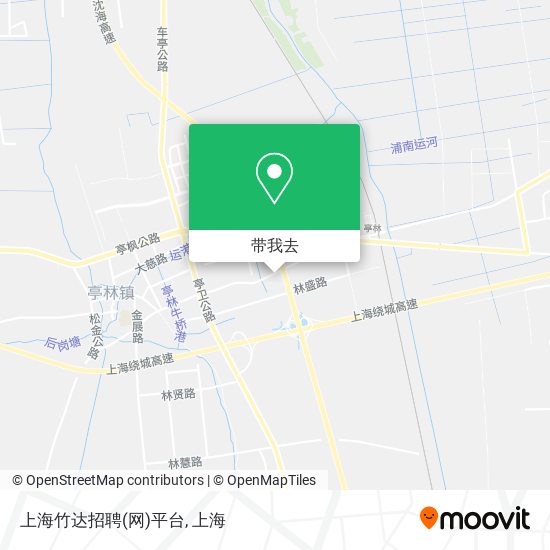 上海竹达招聘(网)平台地图
