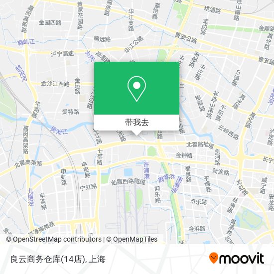 良云商务仓库(14店)地图