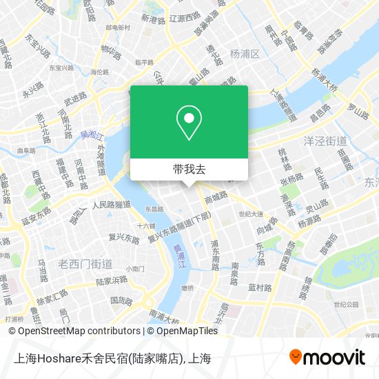 上海Hoshare禾舍民宿(陆家嘴店)地图