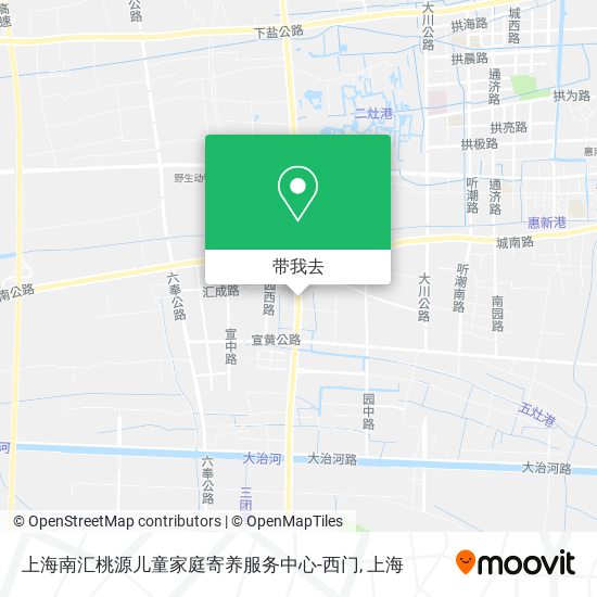 上海南汇桃源儿童家庭寄养服务中心-西门地图
