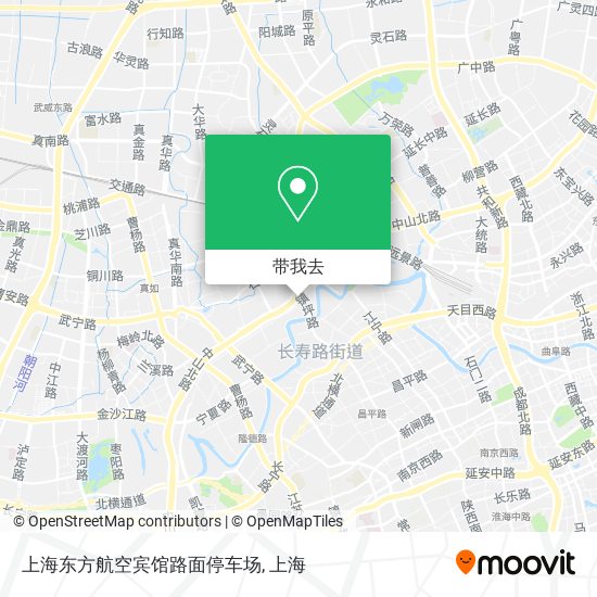 上海东方航空宾馆路面停车场地图
