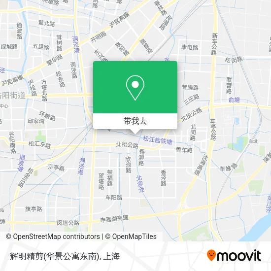 辉明精剪(华景公寓东南)地图