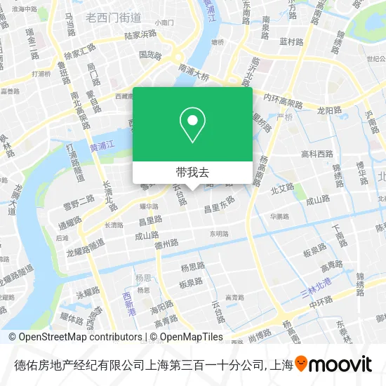 德佑房地产经纪有限公司上海第三百一十分公司地图