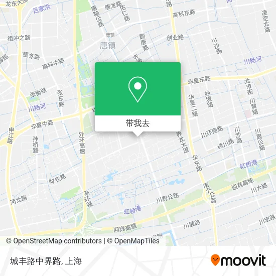 城丰路中界路地图