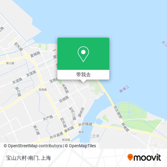 宝山六村-南门地图