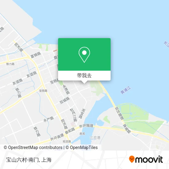 宝山六村-南门地图
