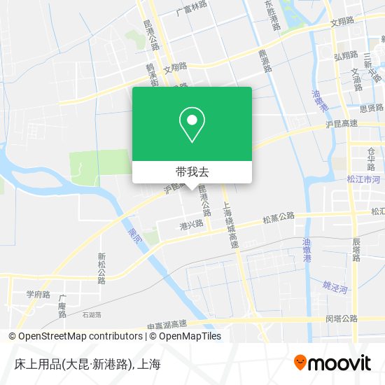 床上用品(大昆·新港路)地图