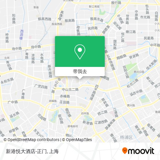 新港悦大酒店-正门地图