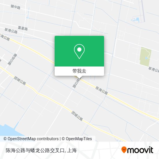 陈海公路与蟠龙公路交叉口地图
