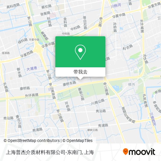 上海普杰介质材料有限公司-东南门地图