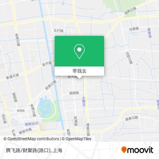 腾飞路/财聚路(路口)地图