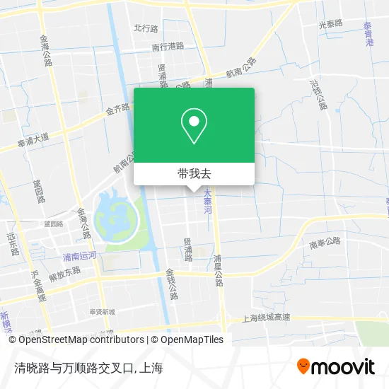清晓路与万顺路交叉口地图