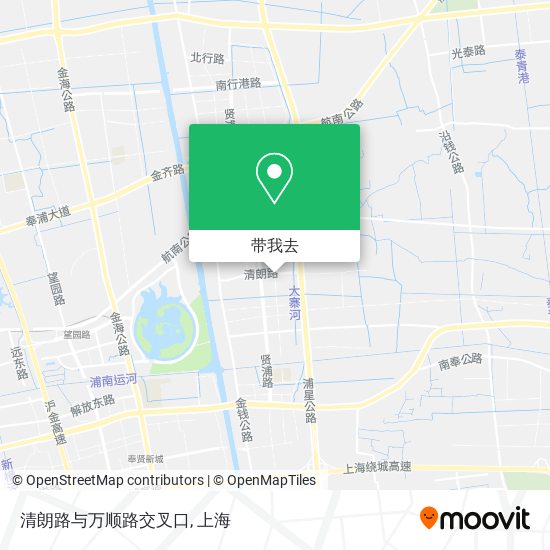 清朗路与万顺路交叉口地图