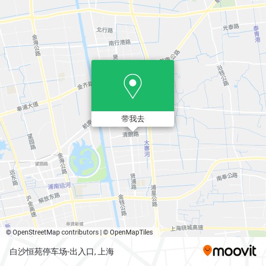 白沙恒苑停车场-出入口地图