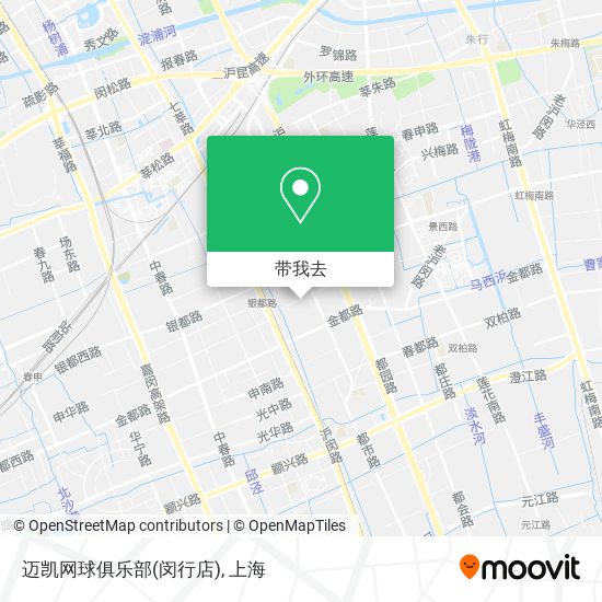 迈凯网球俱乐部(闵行店)地图