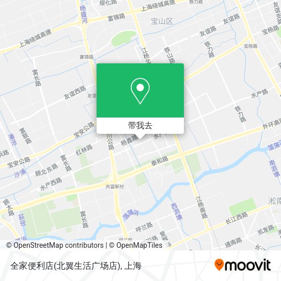 全家便利店(北翼生活广场店)地图