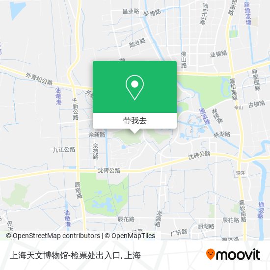 上海天文博物馆-检票处出入口地图