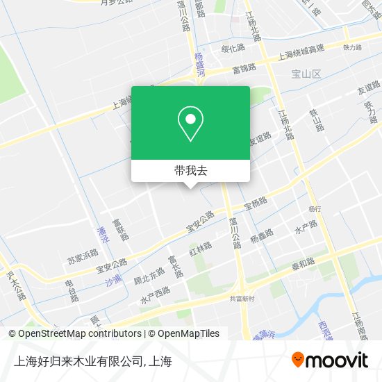 上海好归来木业有限公司地图