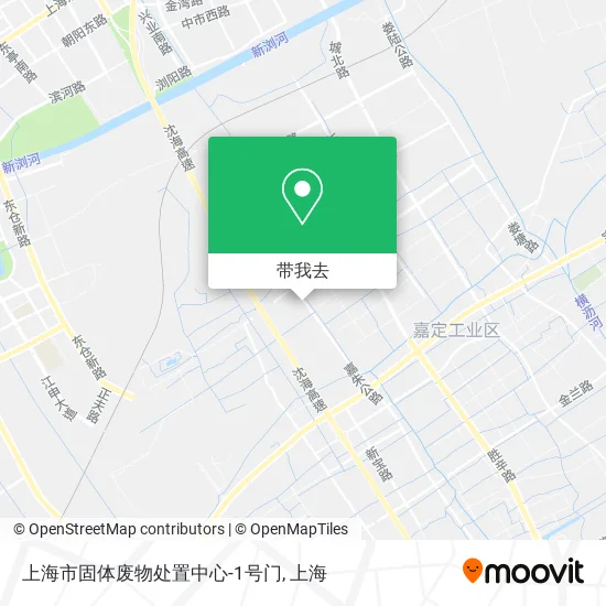 上海市固体废物处置中心-1号门地图