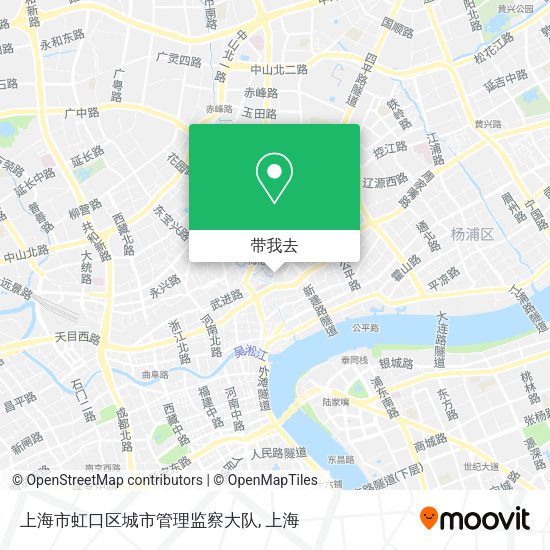 上海市虹口区城市管理监察大队地图