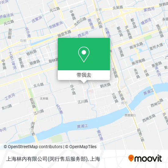 上海林内有限公司(闵行售后服务部)地图