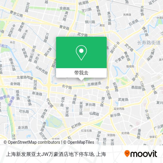 上海新发展亚太JW万豪酒店地下停车场地图