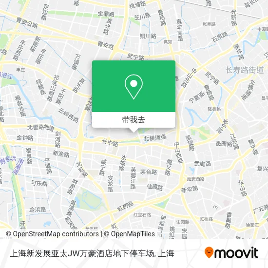 上海新发展亚太JW万豪酒店地下停车场地图