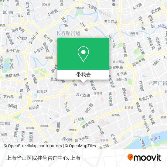 上海华山医院挂号咨询中心地图