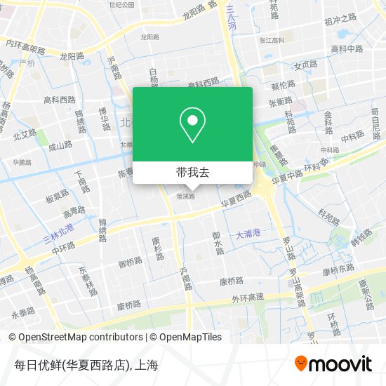 每日优鲜(华夏西路店)地图
