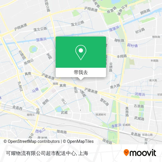 可耀物流有限公司超市配送中心地图
