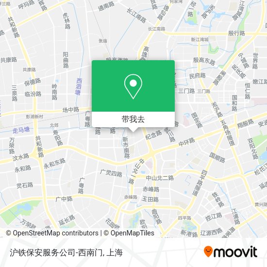 沪铁保安服务公司-西南门地图