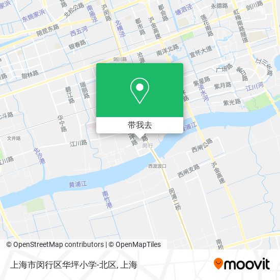 上海市闵行区华坪小学-北区地图