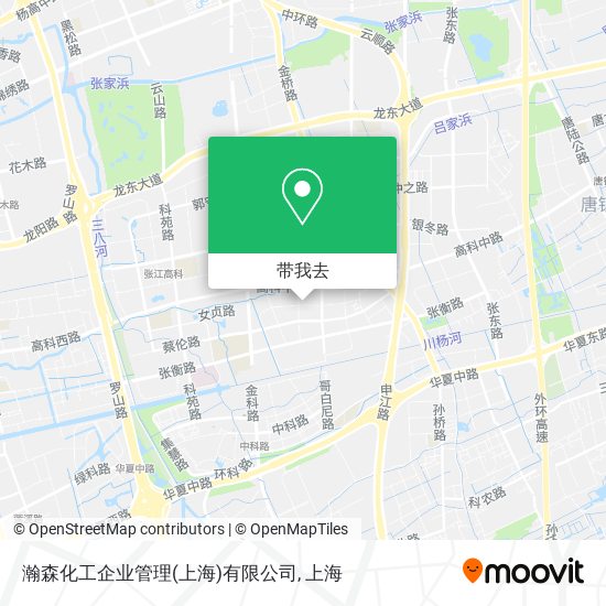 瀚森化工企业管理(上海)有限公司地图