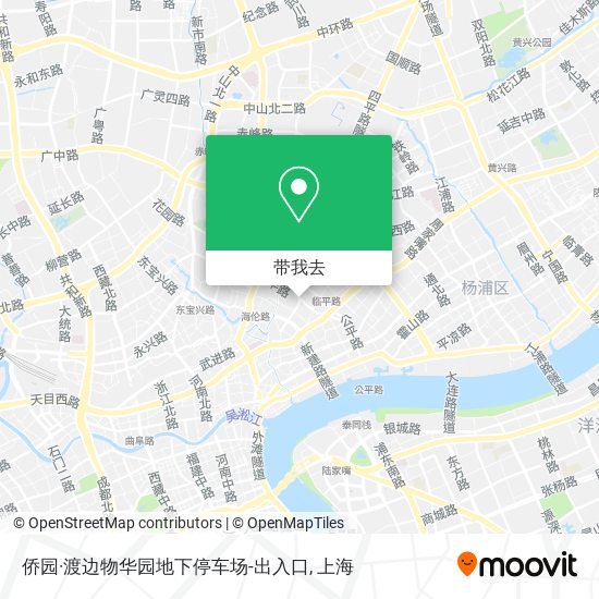 侨园·渡边物华园地下停车场-出入口地图