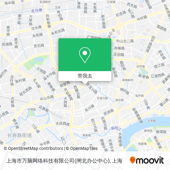 上海市万脑网络科技有限公司(闸北办公中心)地图