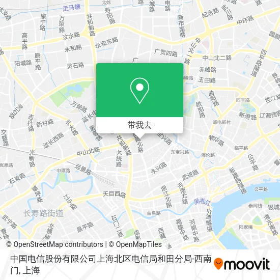 中国电信股份有限公司上海北区电信局和田分局-西南门地图