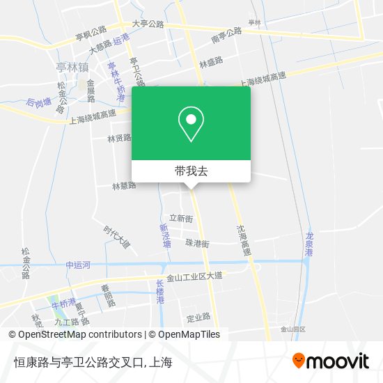 恒康路与亭卫公路交叉口地图