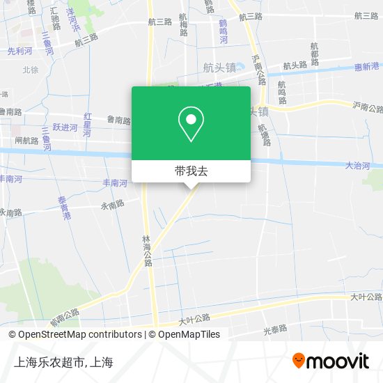 上海乐农超市地图