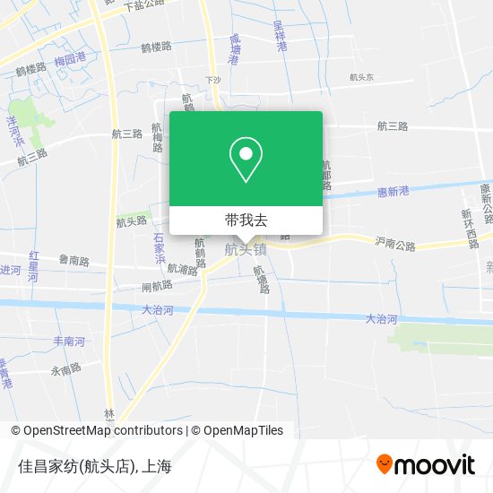 佳昌家纺(航头店)地图