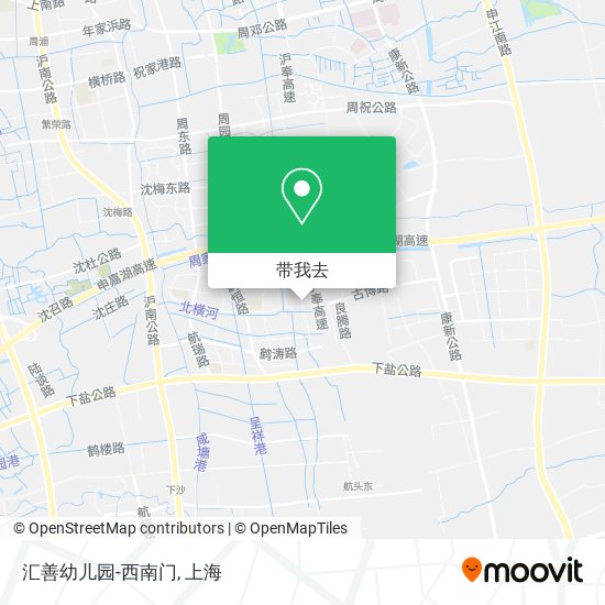 汇善幼儿园-西南门地图