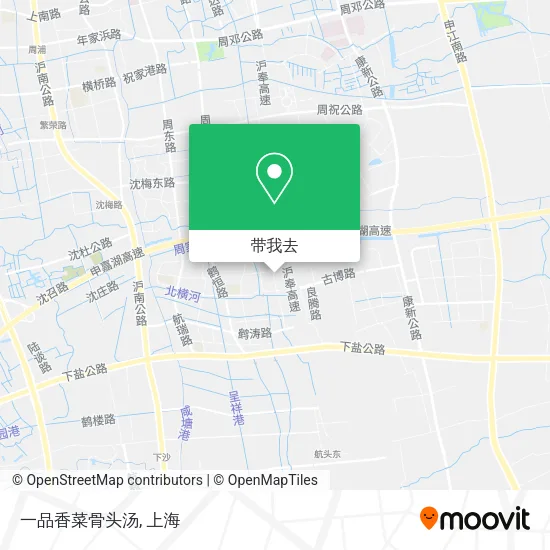 一品香菜骨头汤地图