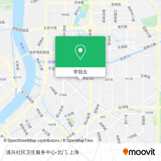 浦兴社区卫生服务中心-北门地图