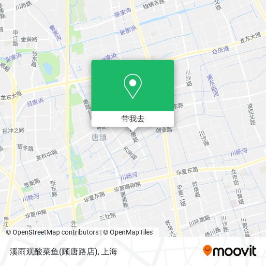 溪雨观酸菜鱼(顾唐路店)地图