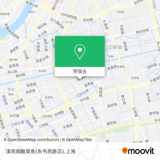 溪雨观酸菜鱼(东书房路店)地图