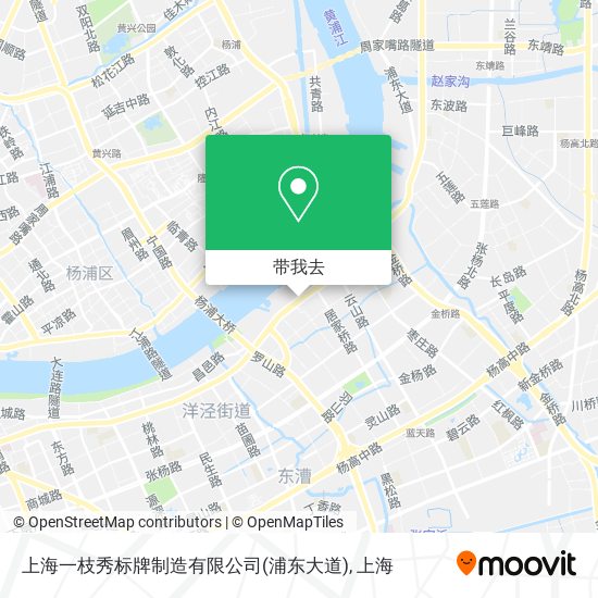 上海一枝秀标牌制造有限公司(浦东大道)地图