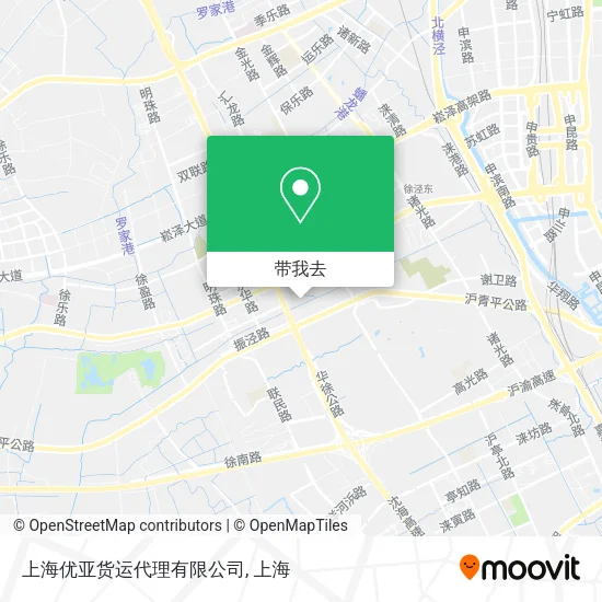 上海优亚货运代理有限公司地图