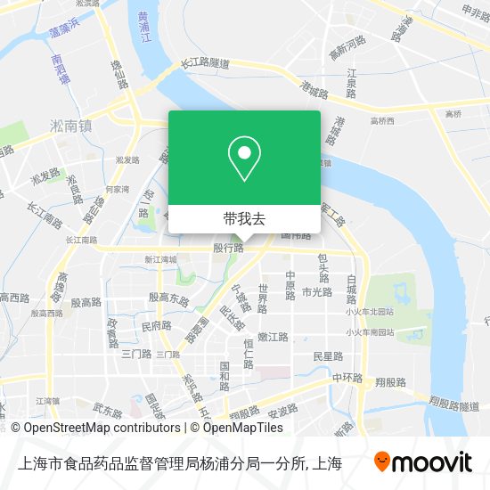 上海市食品药品监督管理局杨浦分局一分所地图